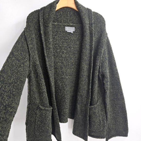 By Anthropologie Josie Cardigan Sweater‎ Chunky Knit Holly Green - Picture 5 of 15